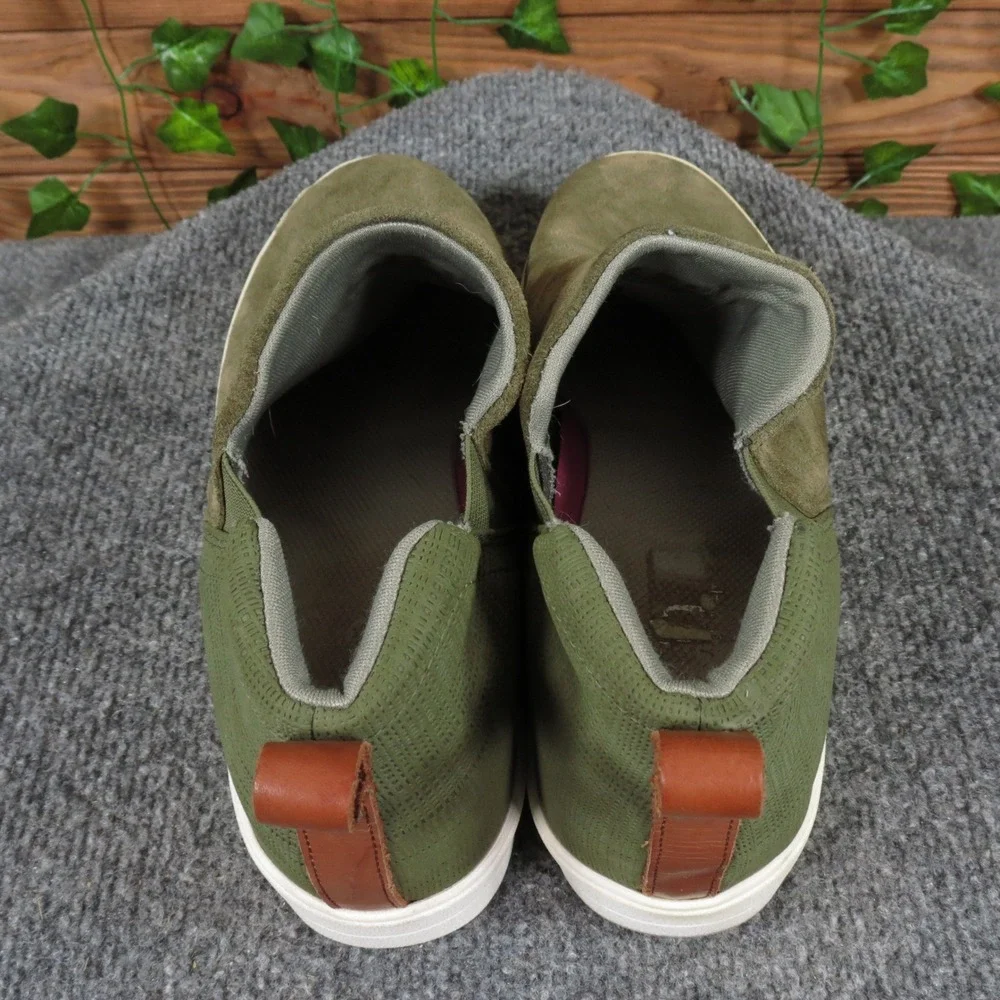 Ryka‎ Vera Womens Size 8.5 Olive Green Suede Wedge Sneaker Bootie Casual